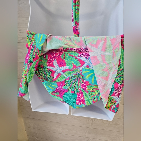 Stella Parker Collection Tropical Pink and Green  Bikini Set Women's Sz XL - Picture 5 of 9